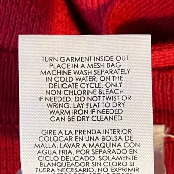 CAbi Firebrick Red Fringe Lightweight Cozy Poncho with Pockets P3115 M/L - Picture 9 of 9